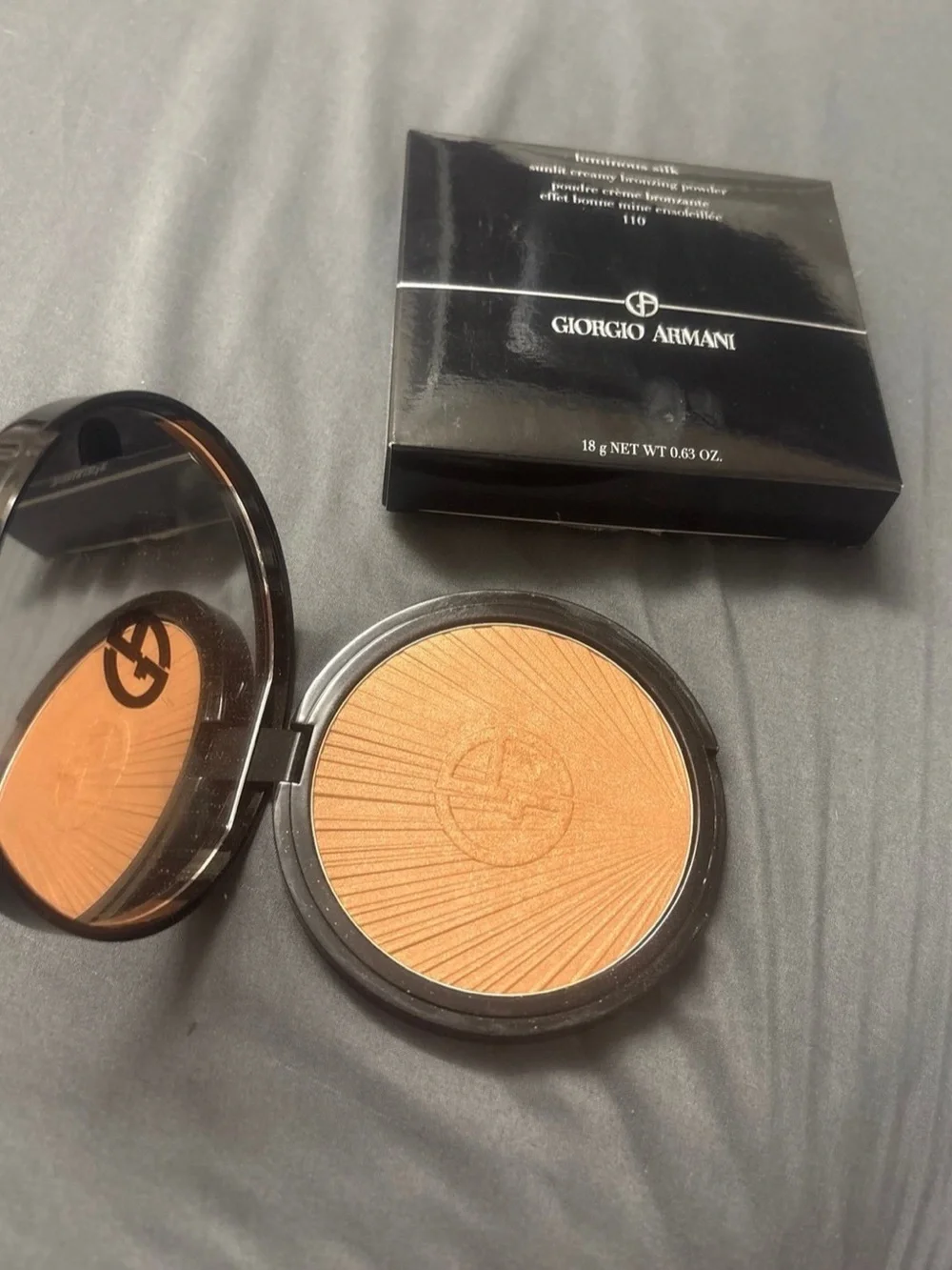 Giorgio Armani Bronze Compact with Black Box